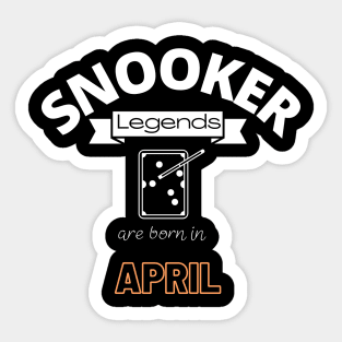 Snooker legends t-shirt special gift for her or him Sticker